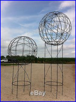 114 tall Garden Metal Art Ball Tower Yard Sculpture Medium Art Work 3 Sizes