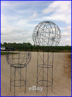 114 tall Garden Metal Art Ball Tower Yard Sculpture Medium Art Work 3 Sizes