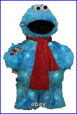 18 Pre-Lit 3-D Lighted Cookie Monster Sculpture Sesame Street Christmas Yard