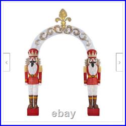2 Large Outdoor Nutcrackers Christmas Yard Lights Display Holiday Sculpture Lawn