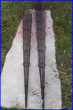 2 Steel Mesh Hairpin Leg Iron Tree Metal Yard Art Sculpture Garden Trellis