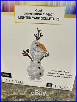 22 Disney Magic Holiday OLAF Shimmering Magic Lighted Yard Sculpture NEW