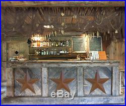 24 Primitive Rustic Barn Star, home, yard, wall Deor Antique Metal Stars (48pcs)