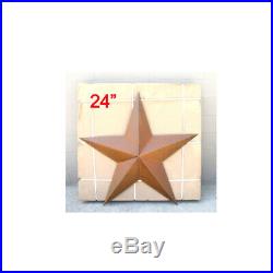 24 Primitive Rustic Barn Star, home, yard, wall Deor Antique Metal Stars (48pcs)