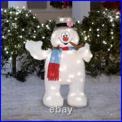 28 Frosty The Snowman Lighted Tinsel 3D Yard Decor