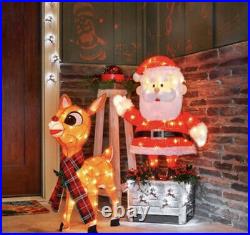 29.5 Christmas Lighted 3-d Santa Clause Led Yard Decor