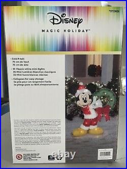 29 Christmas Tinsel Mickey Mouse W Wreath Led Disney Magic Light 3-d Yard Decor