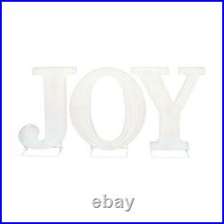 3 Ft Tall Holiday JOY Christmas Yard Sign LED Lights Indoor Outdoor Decoration