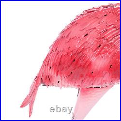 3 Pack Flamingo Garden Statue Pink Sculpture Decor Yard Art Metal Statues New