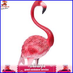 3 Pack Flamingo Garden Statue Pink Sculpture Decor Yard Art Metal Statues New