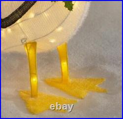 3 ft Pelican Tinsel LED Christmas Light Yard Sculpture Tropical Beach Sea Life