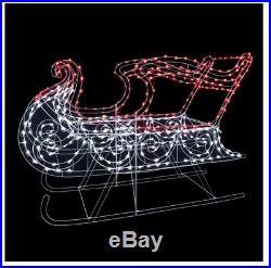 34 LED Lighted Classic Sleigh Lawn Sculpture Christmas Holiday Yard Decor
