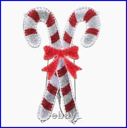 36 Lighted Candy Cane Sculpture Display Outdoor Christmas Yard Decoration