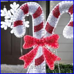 36 Lighted Candy Cane Sculpture Display Outdoor Christmas Yard Decoration