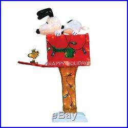 36 Tall Prelit 3D Snoopy On Mailbox Indoor Outdoor Lawn Yard Christmas Decor