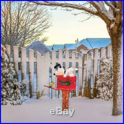36 Tall Prelit 3D Snoopy On Mailbox Indoor Outdoor Lawn Yard Christmas Decor