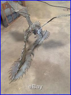 3D Dragon Metal Art, metal sculpture, yard art