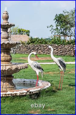 3D Heron Garden Statues Sculptures Yard Decor Outdoor, 38-45 Inch Large Crane St