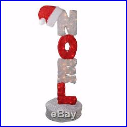 41 ANIMATED LIGHTED NOEL SIGN POLE OUTDOOR CHRISTMAS Yard Decoration PRELIT