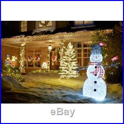 48 in. LED Lighted Tinsel Penguins on Seesaw Christmas Yard Decoration 36.5 in