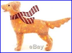 48in 120L LED Fuzzy Golden Retriever Holiday Christmas Yard Outdoor Decoration