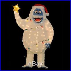 5 ft. Adorable LED 3D Pre-Lit Yard Art Bumble Snow Monster with Light Strand NEW