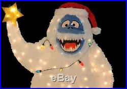 5 ft. Adorable LED 3D Pre-Lit Yard Art Bumble Snow Monster with Light Strand NEW