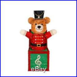 50 Lighted Holiday Soldier Bear Sculpture Pre Lit Outdoor Christmas Decor Yard