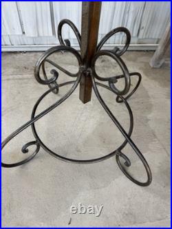 50 inch stand Wine Bottles (12) tree country yard/garden art with Fleur de lis