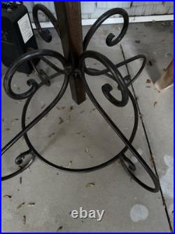 50 inch stand Wine Bottles (12) tree country yard/garden art with Fleur de lis