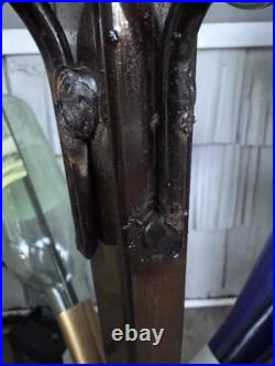 50 inch stand Wine Bottles (12) tree country yard/garden art with Fleur de lis