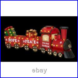58 Lighted Santa Holiday Train Display Outdoor Christmas Decoration Yard