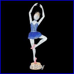 6.5 Ft. LED Lighted Twinkling Tinsel Ballerina Christmas Outdoor Yard Decoration