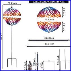 6.5FT Spinner Metal Wind Sculpture Large Wind Spinners Outdoor Garden Yard Lawn