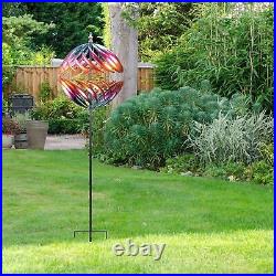 6.5FT Spinner Metal Wind Sculpture Large Wind Spinners Outdoor Garden Yard Lawn