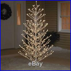 6 Foot Lighted Warm White Twinkling Twig Tree Outdoor Christmas Yard Lawn Decor
