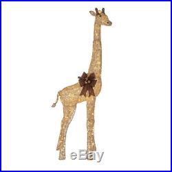 6 Foot Outdoor Lighted Giraffe 3D Sculpture Pre Lit Christmas Yard Lawn Decor