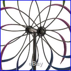 6' Large Colorful Iron Metal Windmill Wind Spinner Outdoor Garden Yard Sculpture