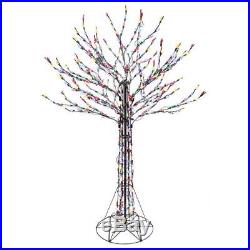 6 ft. LED Deciduous Tree Sculpture with Multi-Color Lights Christmas Yard Decor