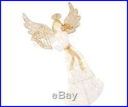 60 Lighted Angel With Harp Sculpture Outdoor Christmas Decor Holiday Yard Art