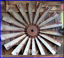 60 Rustic Windmill Head Fan Western Ranch Barn Farmhouse Yard Decor