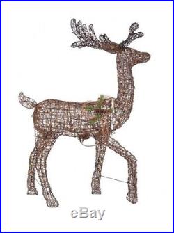60 in. Animated Warm White LED Deer Outdoor Yard Christmas Decoration Lights