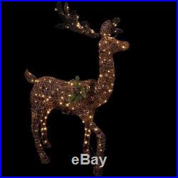 60 in. Animated Warm White LED Deer Outdoor Yard Christmas Decoration Lights