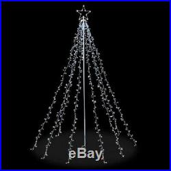 7' Cool White Lighted Light String Christmas Tree Sculpture Outdoor Decor Yard