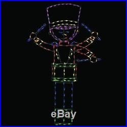 72 in. Pro-Line Plug In LED Wire Decor Toy Drummer Boy Outdoor Yard Sculpture