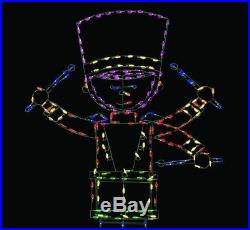 72 in. Pro-Line Plug In LED Wire Decor Toy Drummer Boy Outdoor Yard Sculpture