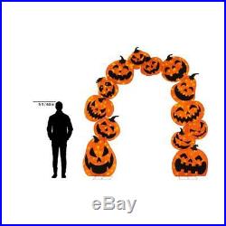 8 FT Led Lighted Spooky Arch Outdoor Indoor Halloween Yard Decoration Display