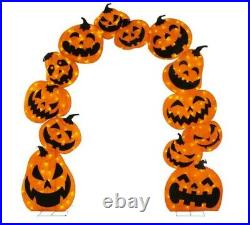 8 FT Led Lighted Spooky Arch Outdoor Indoor Halloween Yard Decoration Display