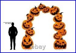 8 FT Led Lighted Spooky Arch Outdoor Indoor Halloween Yard Decoration Display