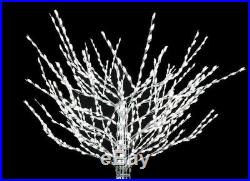 8 ft. LED Pre-Lit Bare Branch Tree with White Lights Christmas Yard Decoration